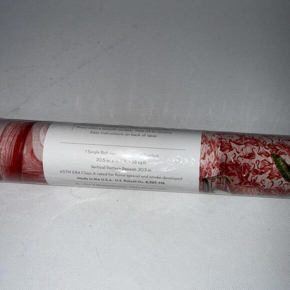 Chic Cheeky Pink Flamingo Removable Peel and Stick Wallpaper - 20.5” x 16.5’ - Picture 4 of 15